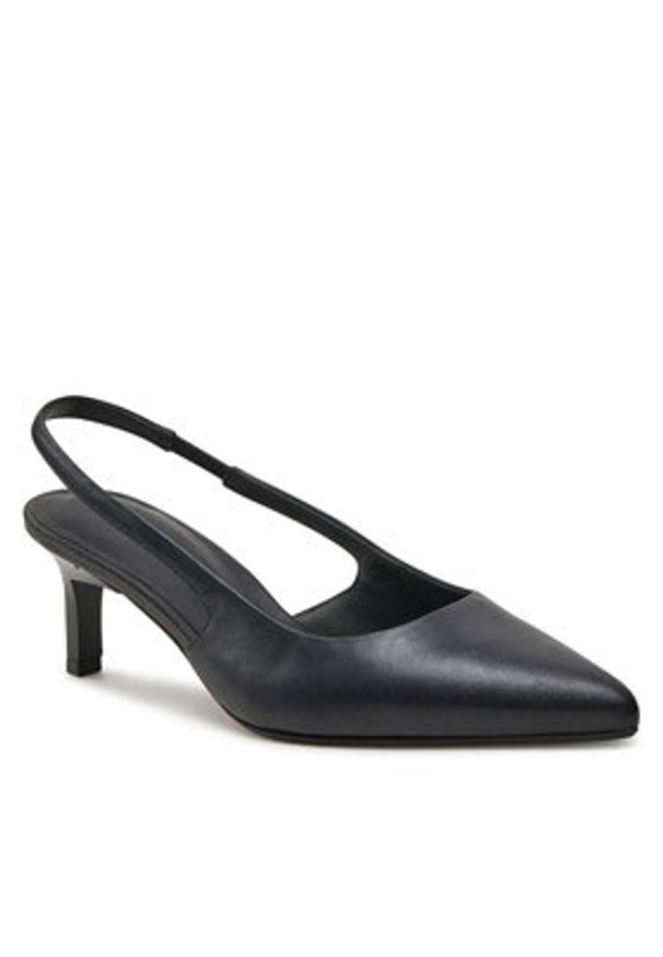 Calvin Klein Sandały Slingback Pump 50 HW0HW02069 Czarny. Kolor: czarny. Materiał: skóra