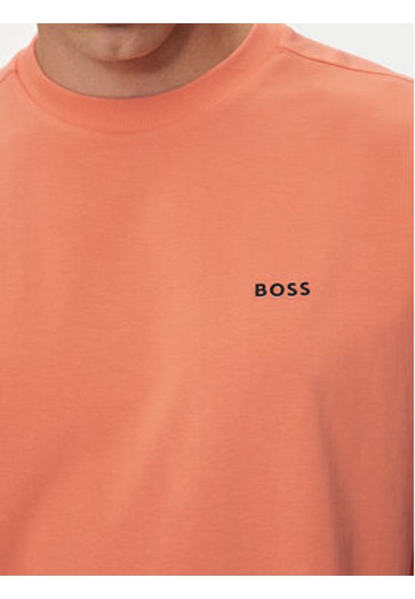 BOSS - Boss T-Shirt Tee 50506373 Czerwony Regular Fit. Kolor: czerwony. Materiał: bawełna