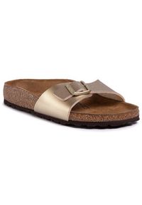 Birkenstock Klapki Madrid Bs 1016107 Złoty. Kolor: złoty. Materiał: skóra #5