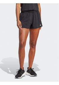 Adidas - adidas Szorty sportowe Training Hyperglam Pacer Shorts IC8061 Czarny Regular Fit. Kolor: czarny. Materiał: syntetyk