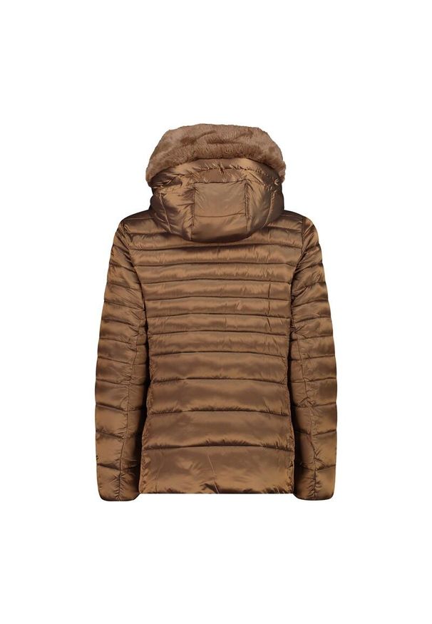 Kurtka Damska Zimowa CMP 32K3076F OCIEPLANA Brązowa. Kolor: brązowy. Sezon: zima. Sport: turystyka piesza