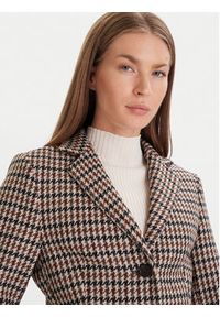 TOMMY HILFIGER - Tommy Hilfiger Marynarka Heritage WW0WW48266 Beżowy Regular Fit. Kolor: beżowy. Materiał: wełna #3