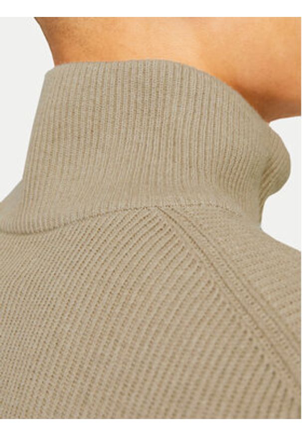 Jack & Jones Sweter Perfect 12257773 Beżowy Regular Fit. Kolor: beżowy. Materiał: bawełna