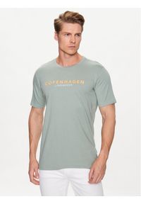 Lindbergh T-Shirt 30-400200 Zielony Relaxed Fit. Kolor: zielony. Materiał: bawełna