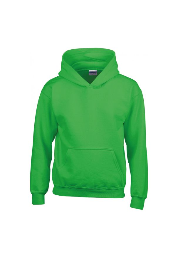 GILDAN - Sweatshirt bluza dziecięca z kapturem Gildan Heavy Blend ®. Typ kołnierza: kaptur. Kolor: zielony