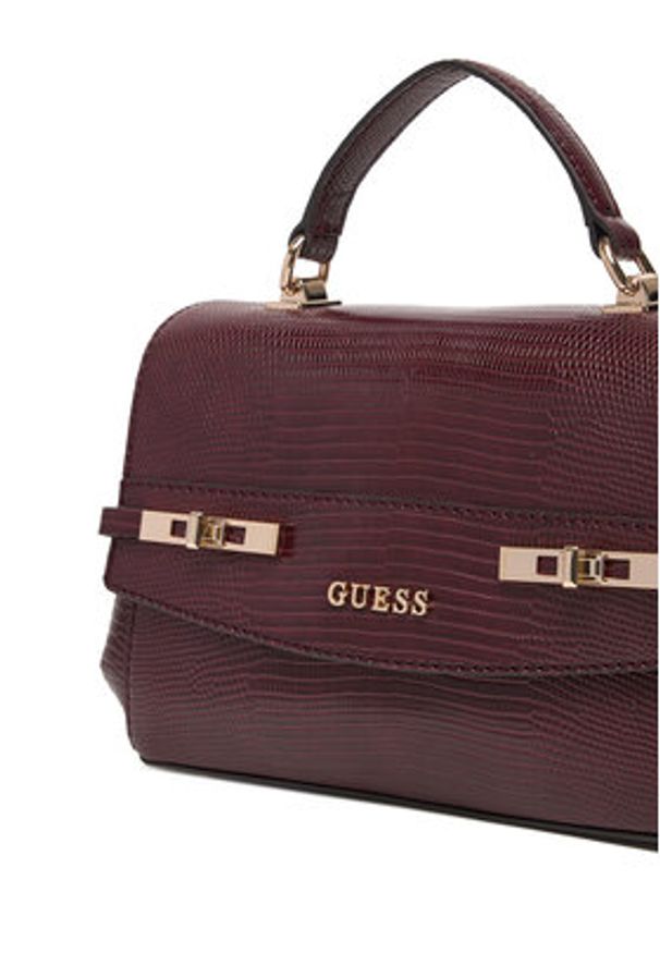 Guess Torebka Melinda HWKL99 33200 Bordowy. Kolor: czerwony. Materiał: skórzane