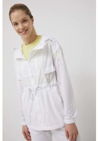 columbia - Columbia kurtka outdoorowa Punchbowl kolor biały przejściowa. Kolor: biały. Materiał: włókno, materiał. Długość: długie. Wzór: ze splotem #3