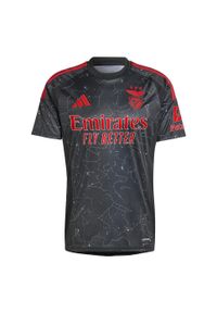 Adidas - Koszulka Benfica 24/25 Away. Kolor: czarny. Materiał: materiał