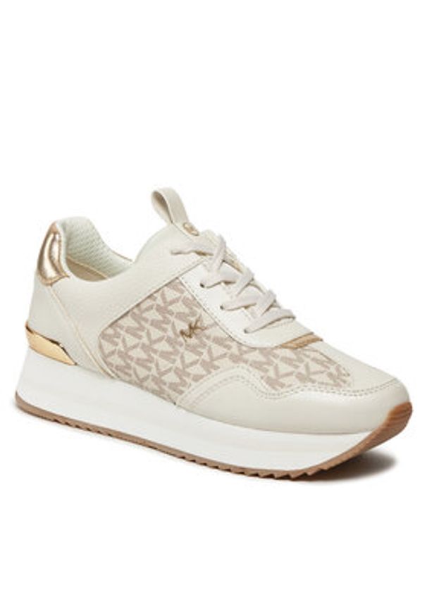 MICHAEL Michael Kors Sneakersy Raina Trainer 43R4RNFSAB Écru. Kolor: kremowy. Materiał: skóra