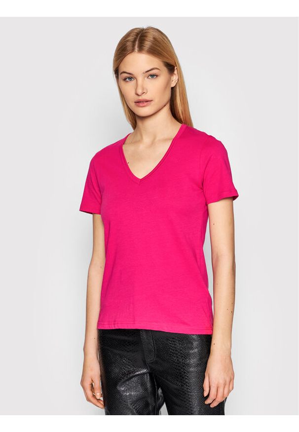 Replay T-Shirt W3595A.000.20994 Różowy Regular Fit. Kolor: różowy. Materiał: bawełna