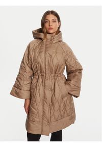 Barbour Parka LQU1846BE31 Beżowy Regular Fit. Kolor: beżowy. Materiał: syntetyk