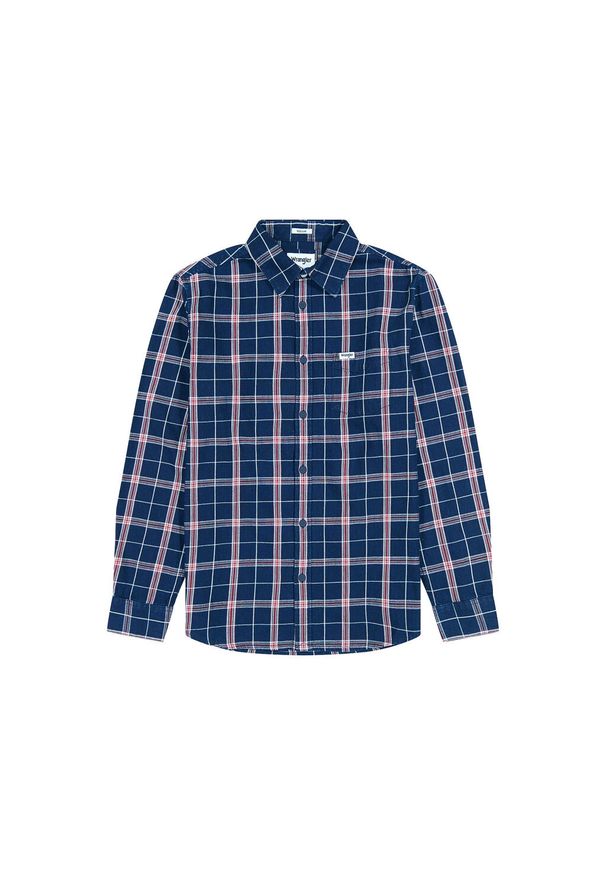 Wrangler - WRANGLER MĘSKA KOSZULA 1 PKT SHIRT RED INDIGO 112357221 W5X2017325