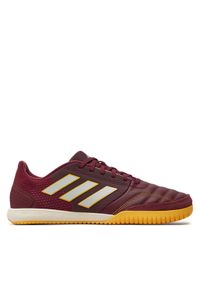 Adidas - adidas Buty do piłki nożnej Top Sala Competition Indoor Boots IE7549 Bordowy. Kolor: czerwony. Materiał: skóra