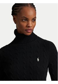 Polo Ralph Lauren Golf 211888686001 Czarny Regular Fit. Typ kołnierza: golf, polo. Kolor: czarny. Materiał: wełna #2