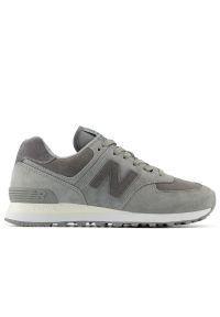 Buty New Balance WL574HM2 - szare. Okazja: na co dzień. Kolor: szary. Materiał: syntetyk, guma. Szerokość cholewki: normalna. Model: New Balance 574. Sport: turystyka piesza