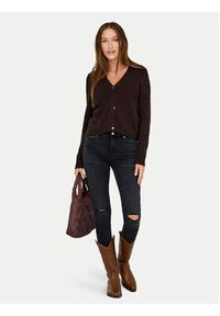 only - ONLY Kardigan Katia 15310902 Brązowy Regular Fit. Kolor: brązowy. Materiał: syntetyk