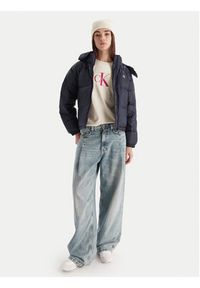 Calvin Klein Jeans Kurtka puchowa Essential LV047D501G Granatowy Relaxed Fit. Kolor: niebieski. Materiał: syntetyk #5