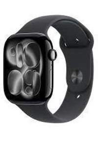 APPLE - Smartwatch Apple Watch Series 11 GPS 46mm Jet Black Aluminium with black strap Sport S/M. Rodzaj zegarka: smartwatch. Styl: sportowy #1