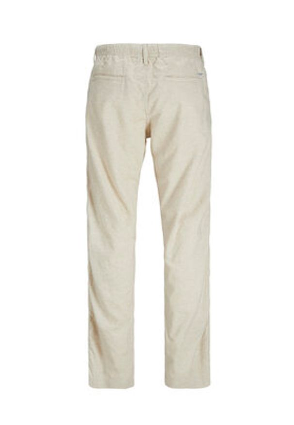Jack & Jones Spodnie materiałowe Kane 12274977 Beżowy Relaxed Fit. Kolor: beżowy. Materiał: bawełna