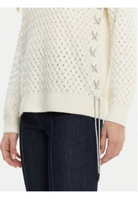 Guess Sweter W5RR13 Z3KY0 Écru Regular Fit. Materiał: syntetyk #5