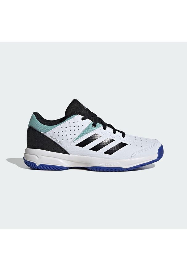 Adidas - Court Stabil Shoes. Kolor: biały, wielokolorowy, niebieski, czarny