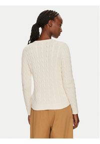 Lauren Ralph Lauren Sweter 200932223002 Écru Slim Fit. Materiał: bawełna