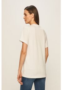 Ellesse - T-shirt. Okazja: na co dzień. Kolor: biały. Materiał: bawełna, dzianina. Wzór: nadruk. Styl: casual #5