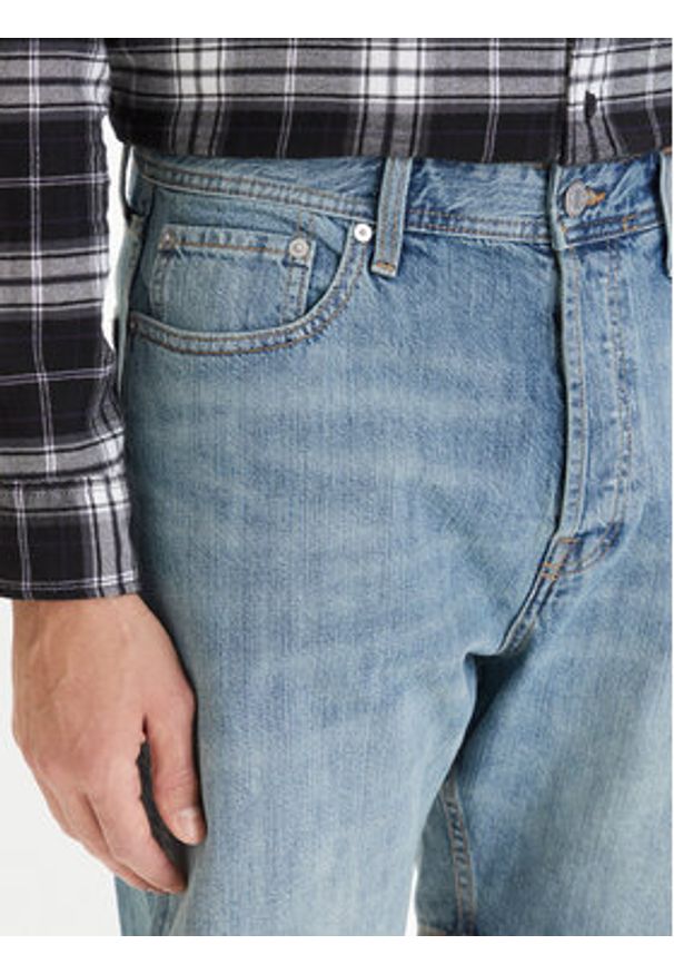 Jack & Jones Szorty jeansowe Tony Original 12290116 Niebieski Regular Fit. Kolor: niebieski. Materiał: bawełna