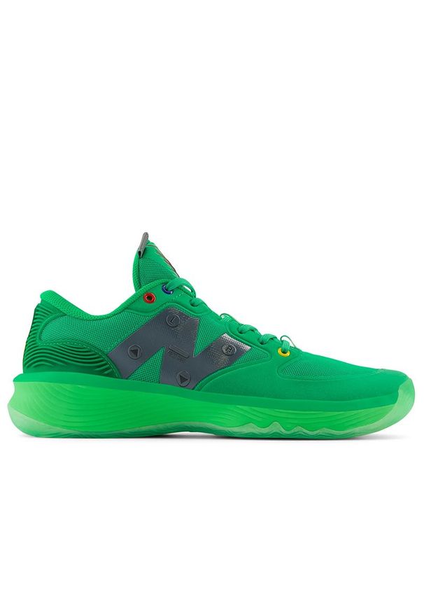 Buty New Balance BBHSLR1 - zielone. Kolor: zielony. Materiał: guma, syntetyk, materiał. Szerokość cholewki: normalna. Sport: koszykówka, fitness, bieganie