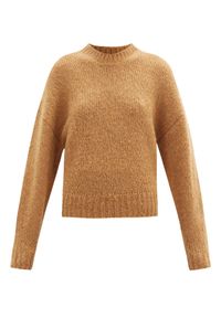 ISABEL MARANT - Camelowy sweter Elise. Okazja: na co dzień. Kolor: beżowy. Materiał: wełna, prążkowany. Długość rękawa: długi rękaw. Długość: długie. Styl: casual #2