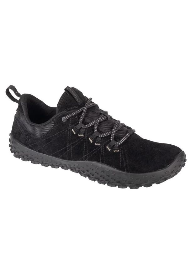 Buty Merrell Wrapt M J037753 czarne. Okazja: na co dzień. Kolor: czarny. Materiał: skóra, guma. Szerokość cholewki: normalna