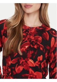 Desigual Sweter Lund 25WWJF16 Czerwony Regular Fit. Kolor: czerwony. Materiał: wiskoza