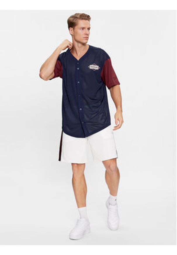 Reebok T-Shirt Sporting Goods IM1506 Granatowy Regular Fit. Kolor: niebieski. Materiał: syntetyk