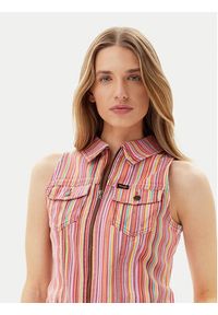 Wrangler Kamizelka 112362848 Różowy Slim Fit. Kolor: różowy. Materiał: bawełna