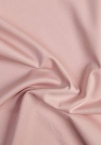 Renee - Różowy Klasyczny T-shirt o Gładkim Wykończeniu Rhethine. Kolor: różowy. Materiał: jeans, zamsz. Długość: krótkie. Wzór: gładki. Styl: klasyczny #7