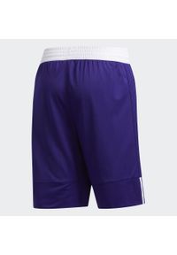 Adidas - Krótkie spodenki adidas 3G Speed Reversible. Kolor: fioletowy, biały, wielokolorowy. Długość: krótkie. Sport: koszykówka