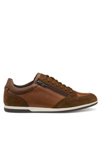Geox Sneakersy U Renan U564GA 022FF C6003 Brązowy. Kolor: brązowy. Materiał: zamsz, skóra