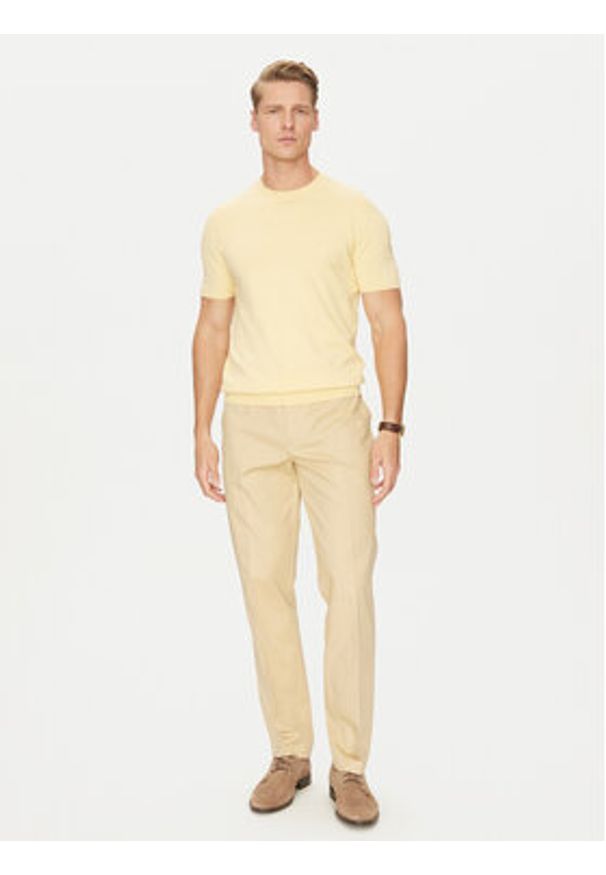 Marciano Guess Spodnie materiałowe 5GHB21 2304Z Beżowy Slim Fit. Kolor: beżowy. Materiał: bawełna
