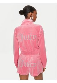 Juicy Couture Bluza Tasha JCWCT24306 Różowy Slim Fit. Kolor: różowy. Materiał: syntetyk #2