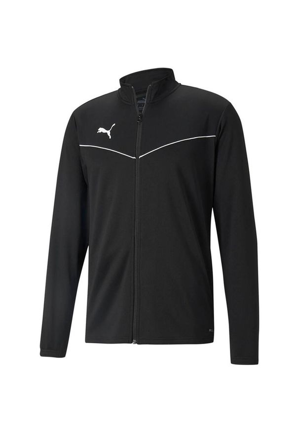 Puma - Męska Poliestrowa Kurtka Treningowa TeamRISE. Kolor: czarny. Materiał: poliester