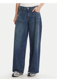 Karl Lagerfeld Jeans Jeansy A3W10079 Niebieski Wide Leg. Kolor: niebieski