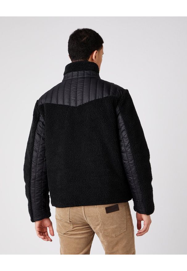 Wrangler - MĘSKA KURTKA PRZEJŚCIOWA WRANGLER WESTERN LINER BLACK W4F4YA100 112141368