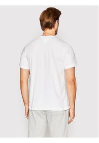 Tommy Jeans T-Shirt Corp Logo DM0DM15379 Biały Regular Fit. Kolor: biały. Materiał: bawełna