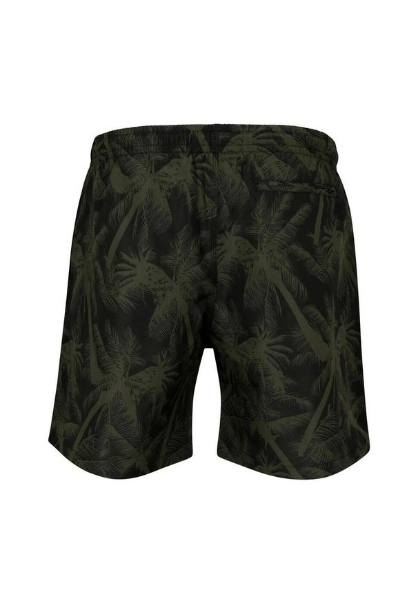 Urban Classics - Męskie Spodenki Kąpielowe Palm. Kolor: zielony. Styl: sportowy
