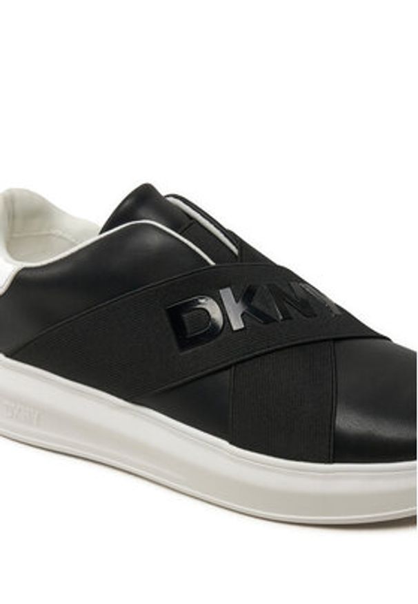 DKNY Sneakersy Jaye K4467549 Czarny. Kolor: czarny. Materiał: skóra