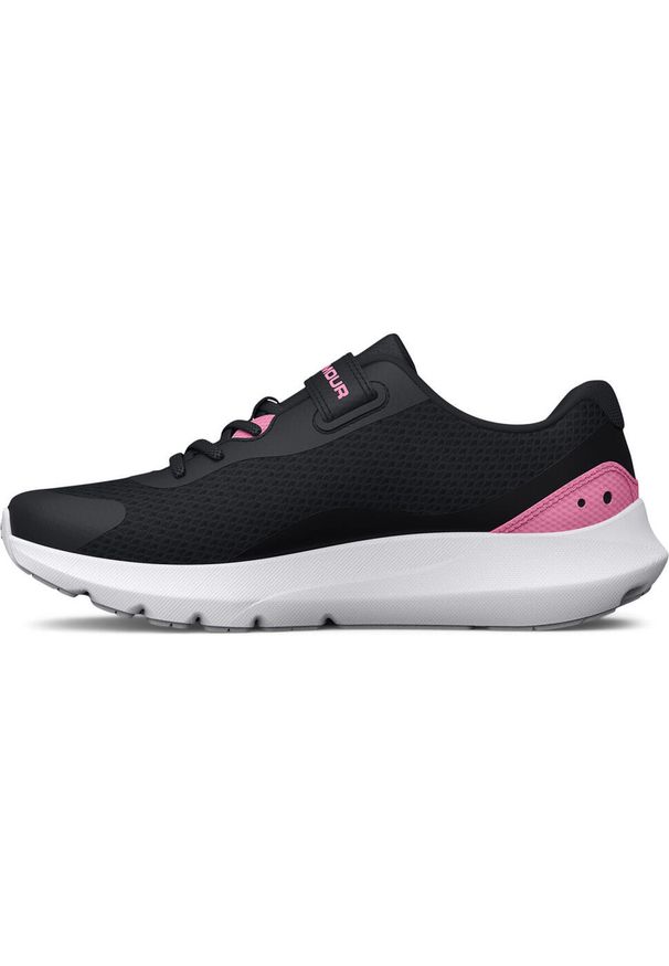 Buty Under Armour GPS Surge 3 A, Dzieci. Kolor: czarny. Materiał: materiał. Sport: bieganie