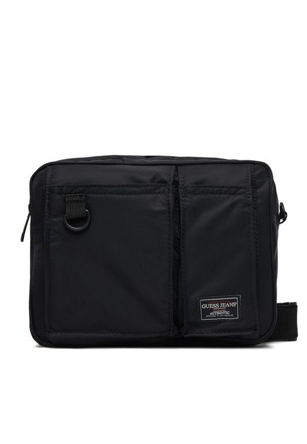Guess Jeans Saszetka M6RZ02 WK512 Czarny. Kolor: czarny. Materiał: materiał