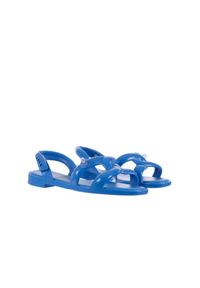 melissa - Sandały Melissa Tube Sandal Jeremy Sc Blue, Niebieski, Guma. Zapięcie: pasek. Kolor: niebieski. Materiał: tworzywo sztuczne. Wzór: paski. Sezon: lato