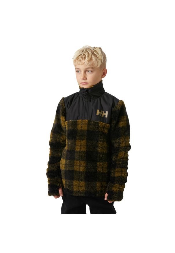 Dziecięca bluza dresowa 1/4 z zamkiem błyskawicznym Helly Hansen Champ. Kolor: brązowy. Materiał: dresówka
