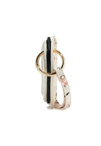 Ochnik - Portfel damski. Kolor: beżowy. Materiał: skóra. Wzór: kwiaty #3